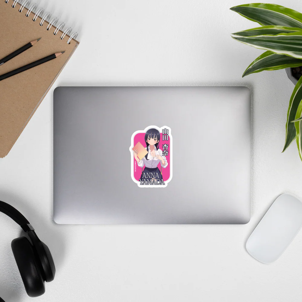 The Dangers in My Heart - Anna Yamada 4x4 Premium Vinyl Sticker - Image 3